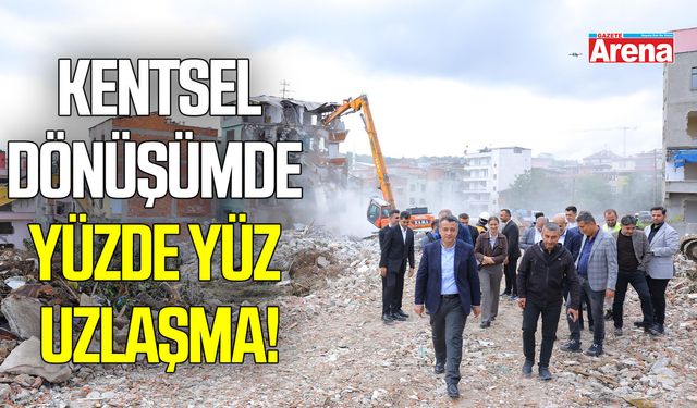 Samsun’da kentsel dönüşümde yüzde yüz uzlaşma!