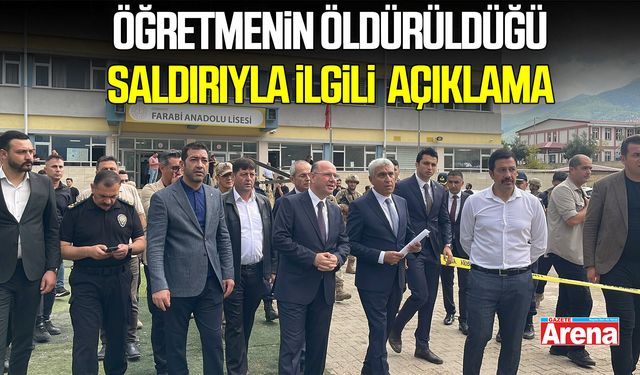 Osmaniye’de öğretmenin öldürüldüğü saldırıyla ilgili Vali Serdengeçti’den açıklama