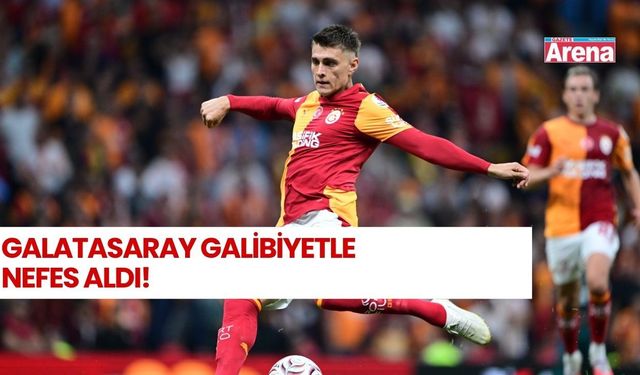 Galatasaray 3 maçlık hasreti bitirdi!