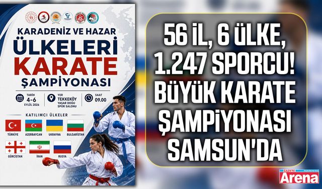 Samsun uluslararası karate şampiyonasına ev sahipliği yapacak