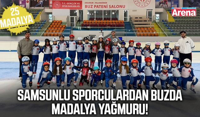 Samsunlu buz patencilerinden büyük başarı!