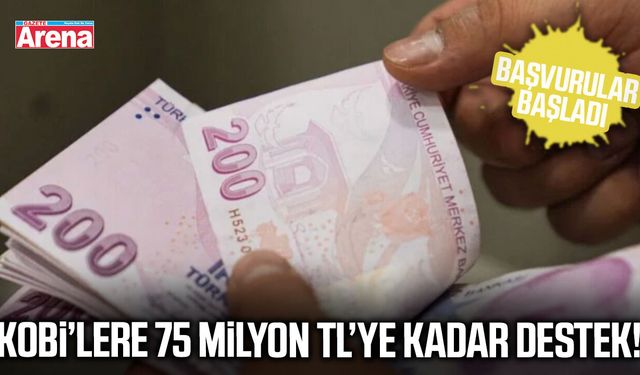 KOBİ’lere 75 milyon TL’ye kadar destek!