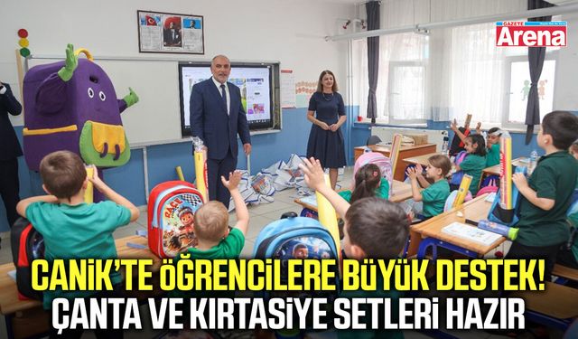 Canik’te öğrencilere büyük destek!