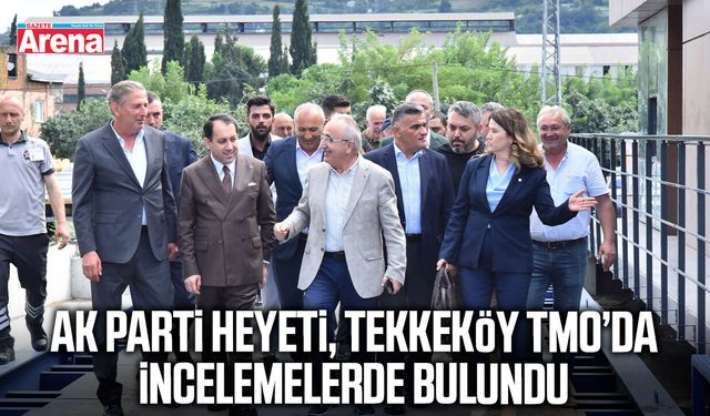 Ak Parti heyeti, Tekkeköy TMO’da incelemelerde bulundu