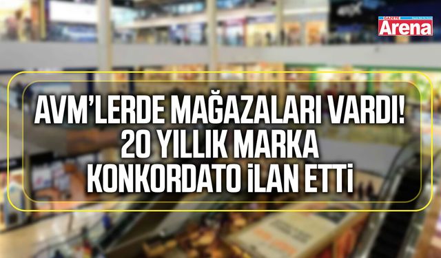AVM’lerde mağazaları bulunan 20 yıllık markadan kötü haber