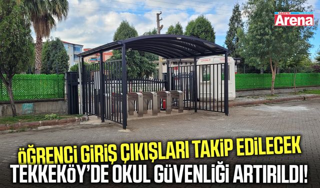 Tekkeköy’de öğrencilerin güvenliği için dikkat çeken uygulama