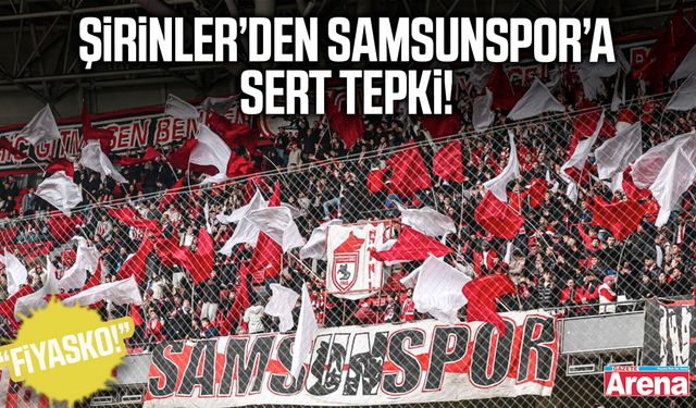 Şirinler’den Samsunspor’a sert tepki!