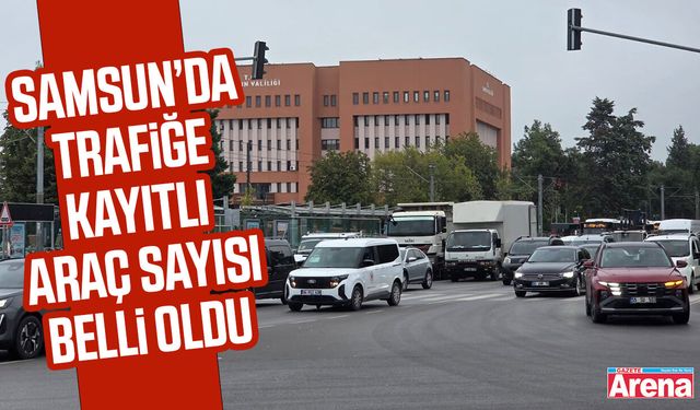 Samsun’da trafiğe kayıtlı araç sayısı belli oldu