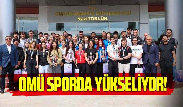 OMÜ sporda zirveye tırmanıyor