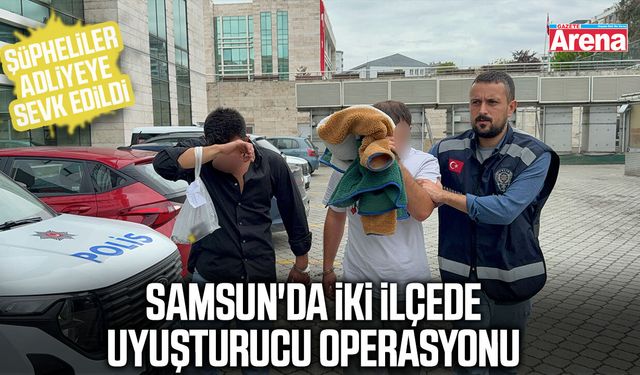 Samsun'da iki ilçede uyuşturucu operasyonu