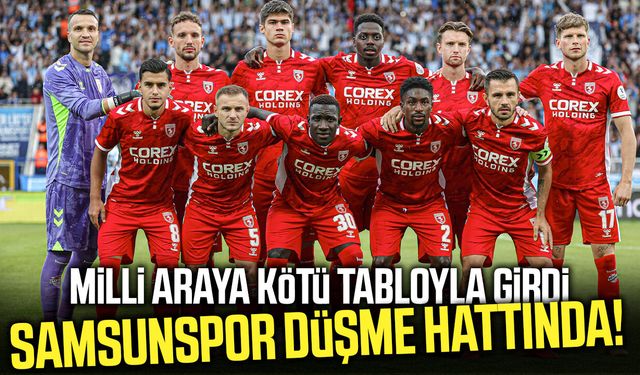 Samsunspor düşme hattına demir attı!