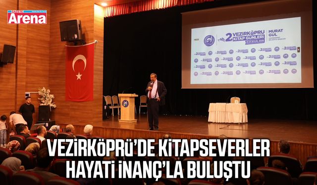 Vezirköprü’de kitapseverler Hayati İnanç’la buluştu