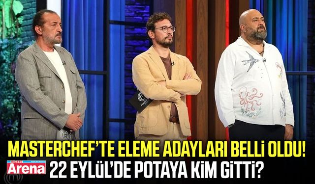 MasterChef’te 22 Eylül’de eleme adayları belli oldu!