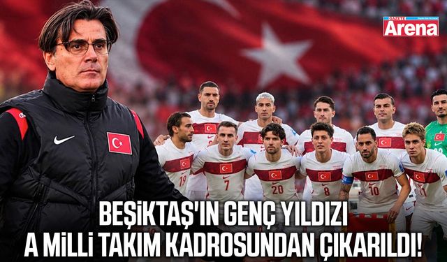 Beşiktaş'ın genç yıldızı A Milli Takım kadrosundan çıkarıldı!