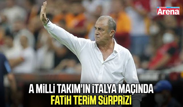 A Milli Takım'ın İtalya maçında Fatih Terim sürprizi