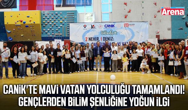 Canik'te Mavi Vatan yolculuğu tamamlandı!