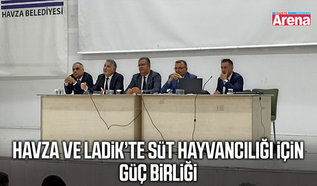 Havza ve Ladik’te süt hayvancılığı için güç birliği