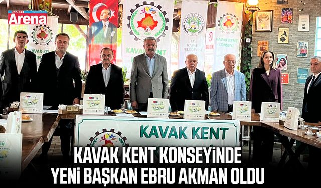 Kavak Kent Konseyinde yeni başkan Ebru Akman oldu