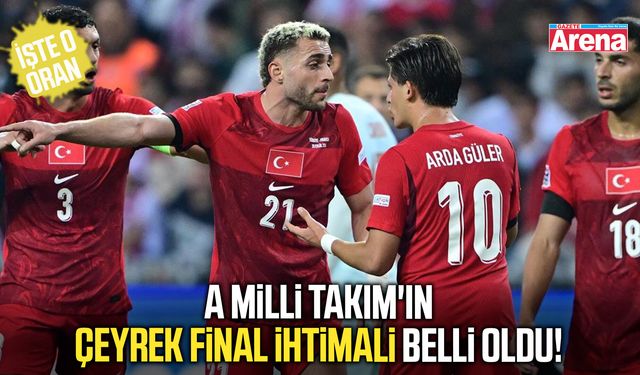 A Milli Takım'ın çeyrek final ihtimali belli oldu!