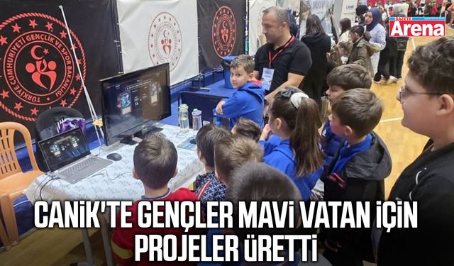 Canik'te gençler mavi vatan için projeler üretti
