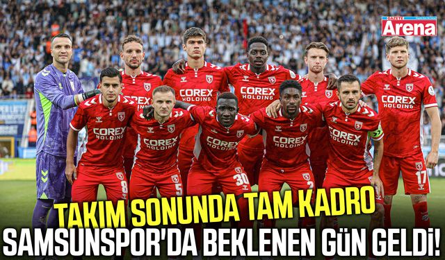 Samsunspor'da Trabzonspor derbisi öncesi tam kadro sevinci