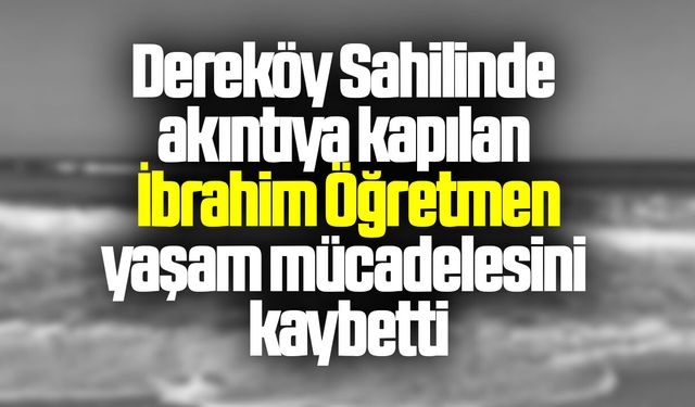 Samsun’da denizde boğulma tehlikesi geçiren öğretmenden acı haber