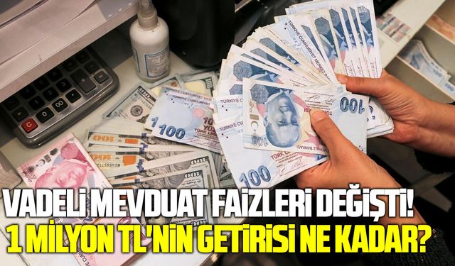 Vadeli mevduat faizleri değişti! 1 milyon TL'nin getirisi ne kadar?
