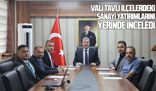 Samsun Valisi Orhan Tavlı ilçelerdeki sanayi yatırımlarını inceledi