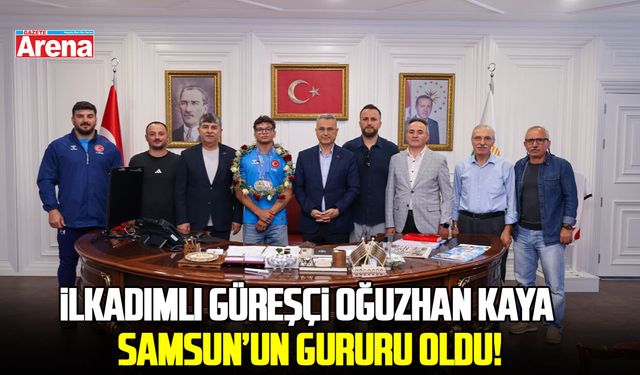 İlkadımlı güreşçi Oğuzhan Kaya, Samsun’un gururu oldu!