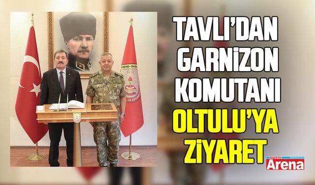 Vali Tavlı’dan Samsun Garnizon Komutanı Oltulu’ya ziyaret
