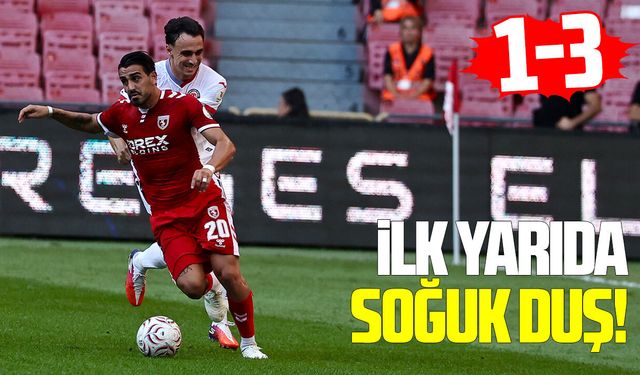 Samsunspor Çorum FK'ya karşı ilk yarıyı mağlup bitirdi