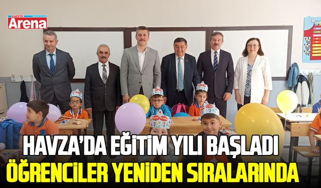 Havza’da eğitim yılı başladı, öğrenciler yeniden sıralarında
