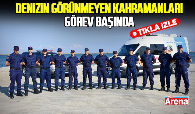 Samsun’da denizin görünmeyen kahramanları görev başında