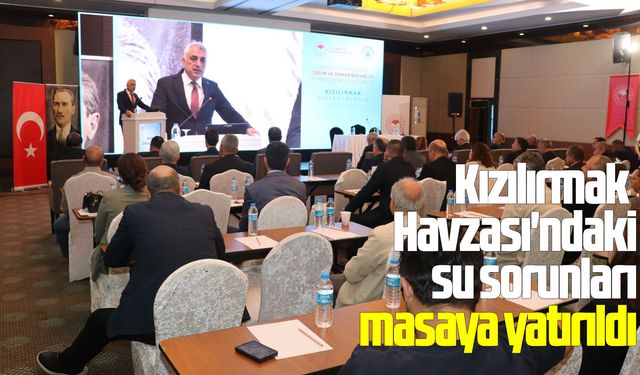 Kızılırmak Havzası'ndaki su sorunları masaya yatırıldı
