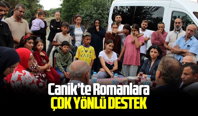 Canik’te Romanlara çok yönlü destek