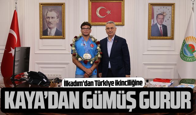 İlkadımlı güreşçi Oğuzhan Kaya'dan gümüş madalya