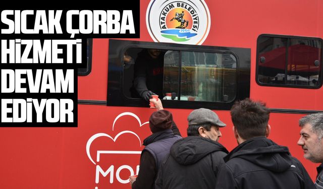 Atakum Belediyesi'nde sıcak çorba hizmeti devam ediyor