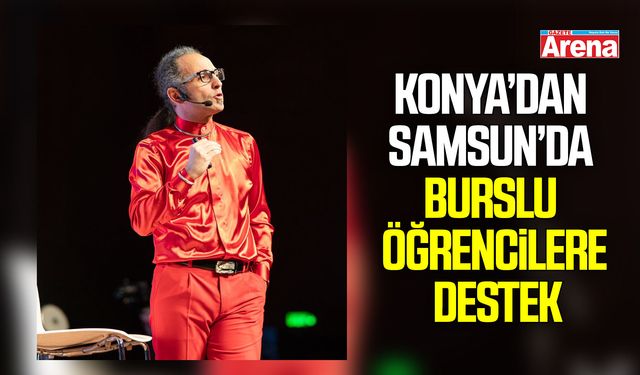 Konya’dan Samsun’da burslu öğrencilere destek