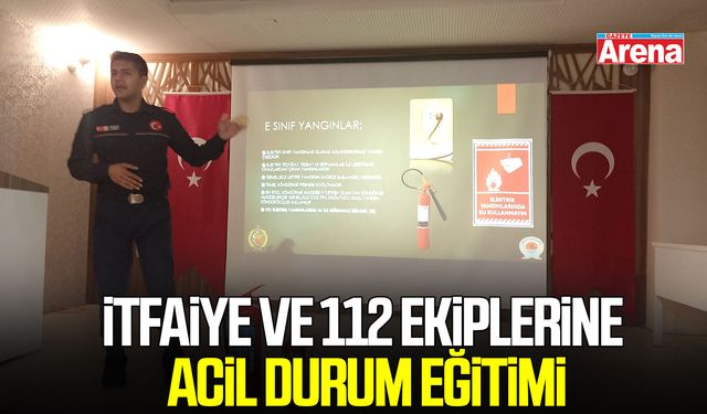 Havza’da itfaiye ve 112 ekiplerine acil durum eğitimi