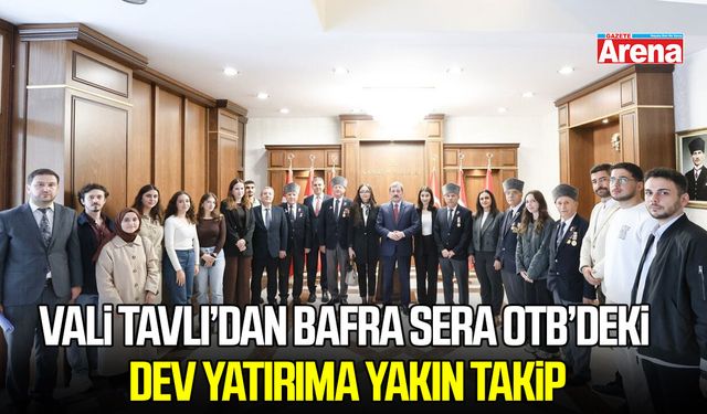 Vali Tavlı’dan Bafra Sera OTB’deki dev yatırıma yakın takip