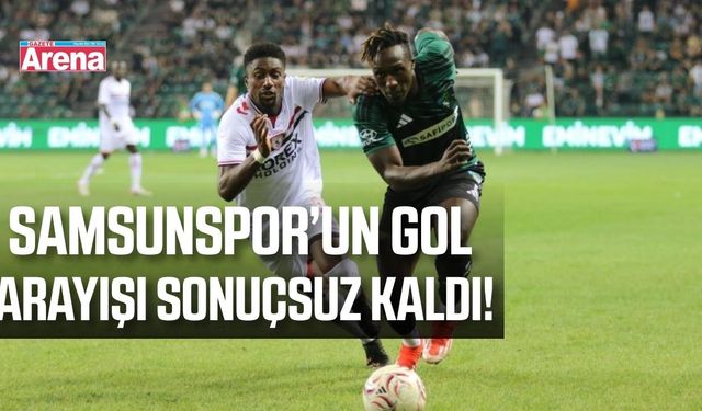 Samsunspor ilk yarıyı geride kapattı