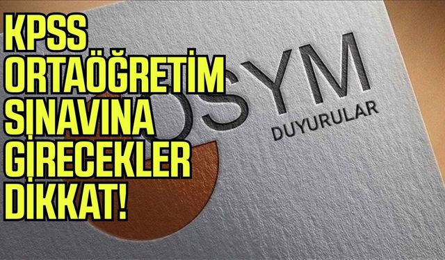 KPSS ortaöğretim için geri sayım!