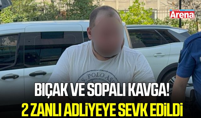 Samsun’da bıçak ve sopalı kavga! 2 zanlı adliyeye sevk edildi