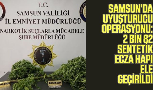 Samsun ilçelerinde eş zamanlı uyuşturucu operasyonu!