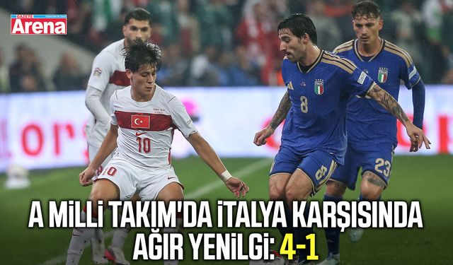 A Milli Takım Bursa'da İtalya'ya 4-1 mağlup oldu