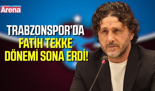 Trabzonspor, Fatih Tekke ile yollarını ayırdı