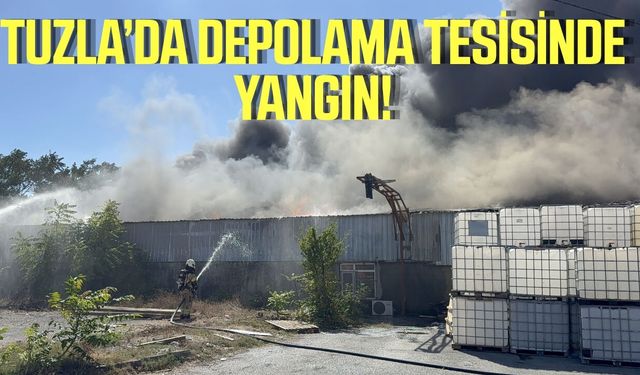 İstanbul Tuzla’da fabrikada büyük çaplı yangın!