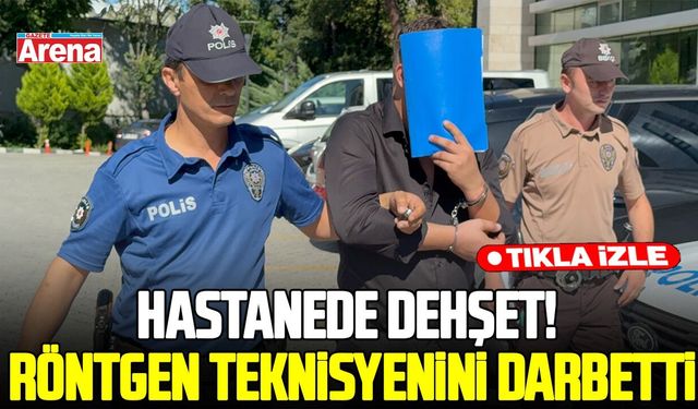 Hastanede dehşet!  Röntgen teknisyenini su ısıtıcısıyla darbetti