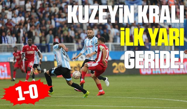 Erzurum Fk Samsunspor maçı ilk yarısını Samsunspor geride kapattı