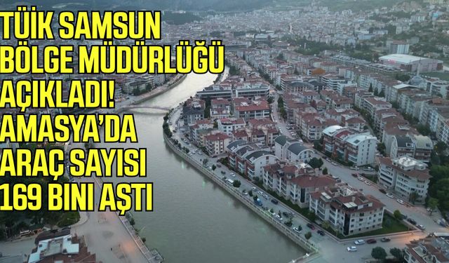 TÜİK Samsun Bölge Müdürlüğü açıkladı! Amasya’da araç sayısı 169 bini aştı